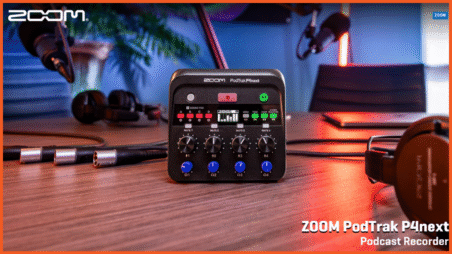 Zoom unveils the PodTrak P4next Podcast Recorder