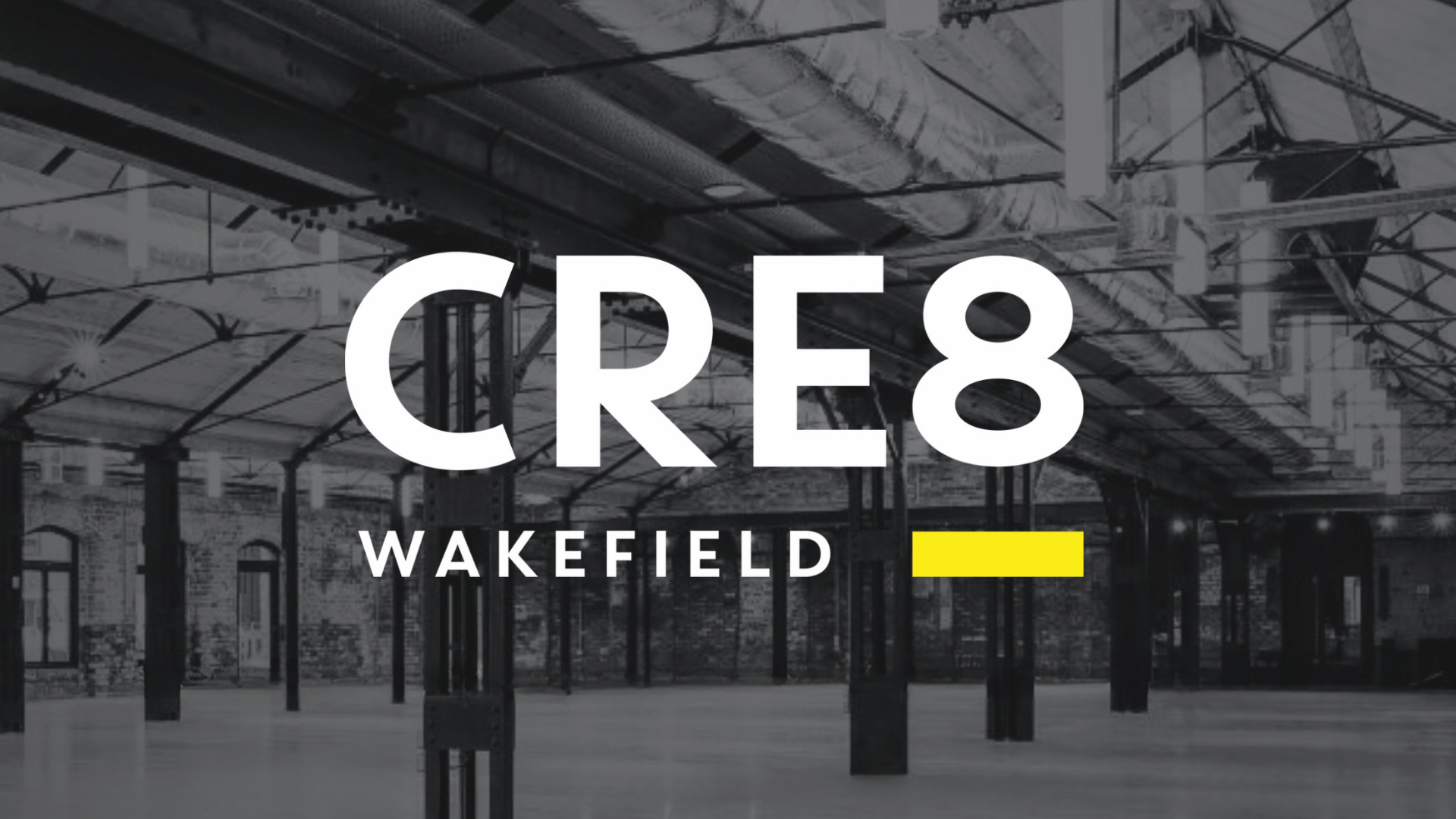 CRE8 logo on background image of the venue