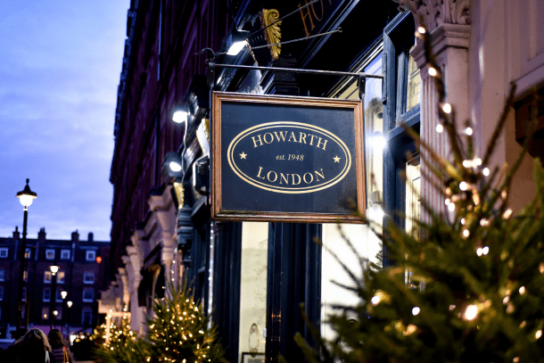 Howarth London Christmas window display